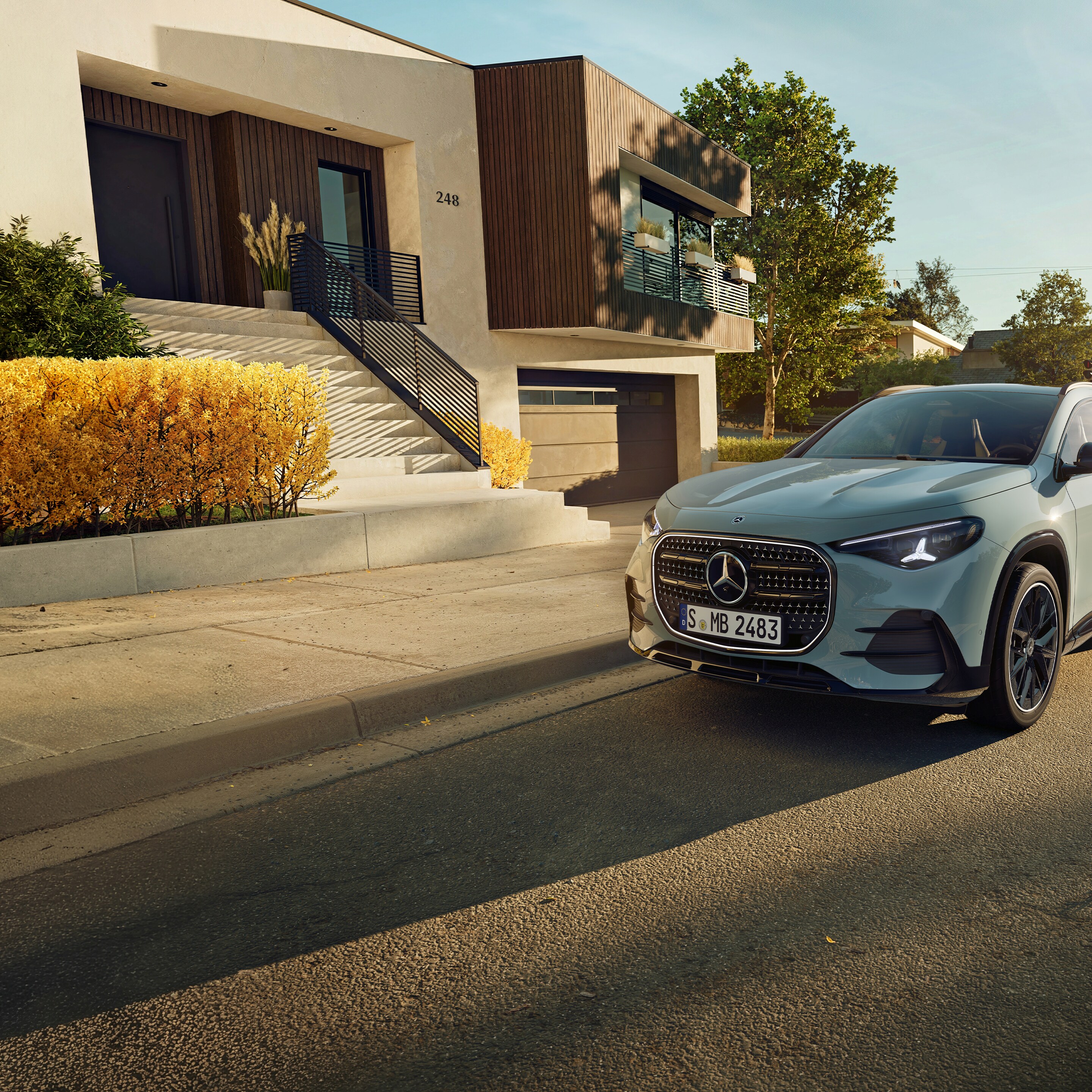 El exterior del GLA completamente nuevo de Mercedes-Benz.