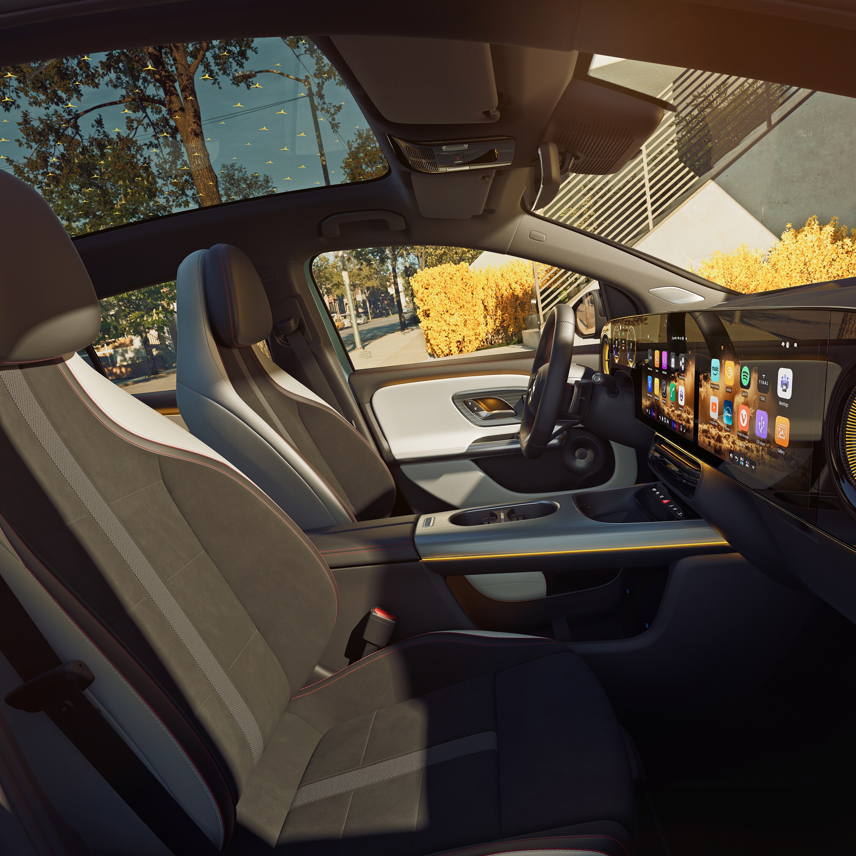 El interior del GLA completamente nuevo de Mercedes-Benz.