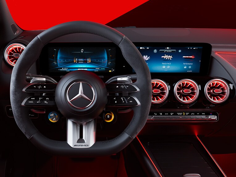 AMG TRACK PACE en el Mercedes-AMG GLA.