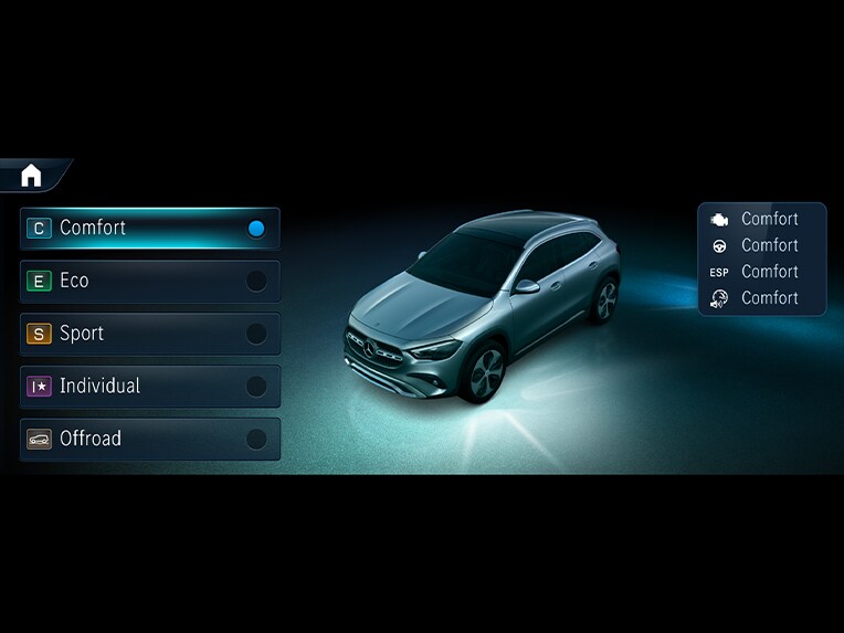 DYNAMIC SELECT en el Mercedes-Benz GLA