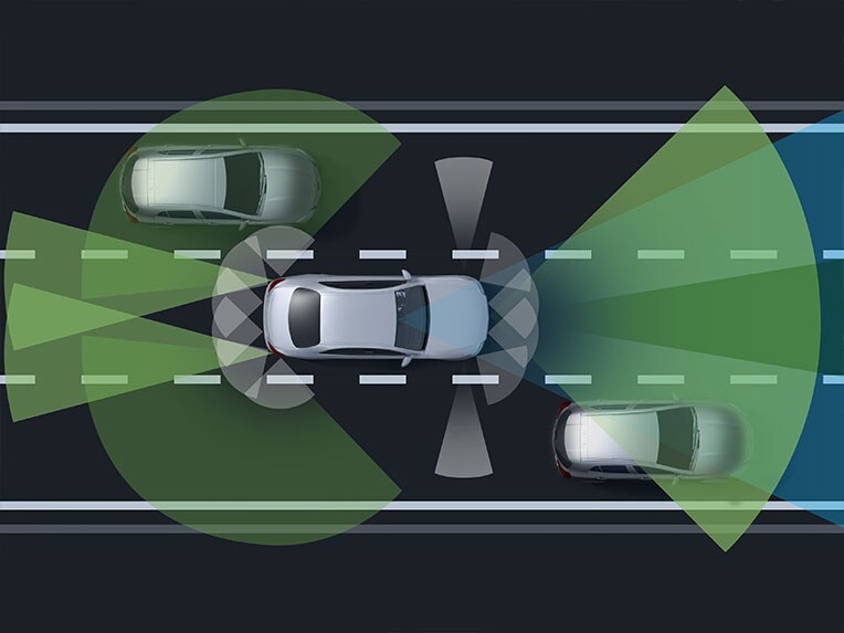 Paquete de asistencia a la conducción en el Mercedes-Benz GLA.