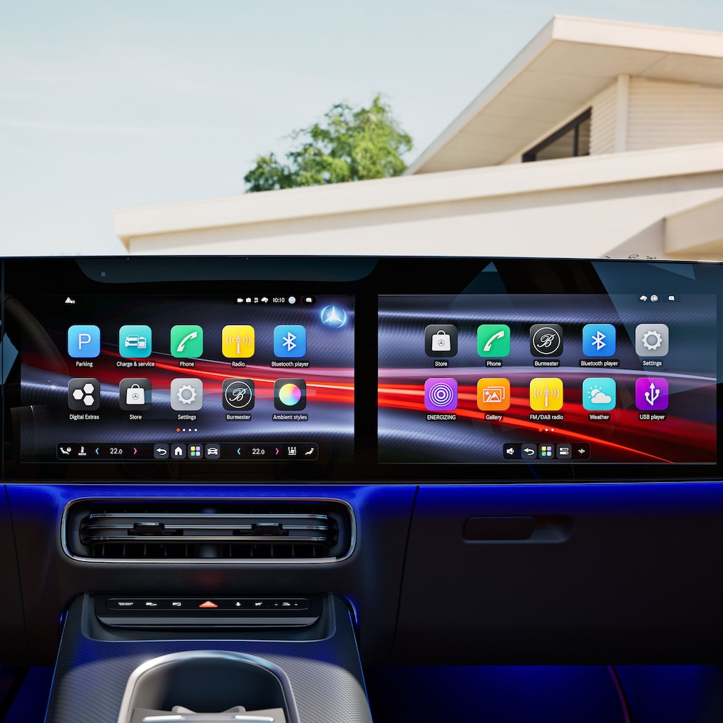 El MB.OS del nuevo GLB eléctrico.