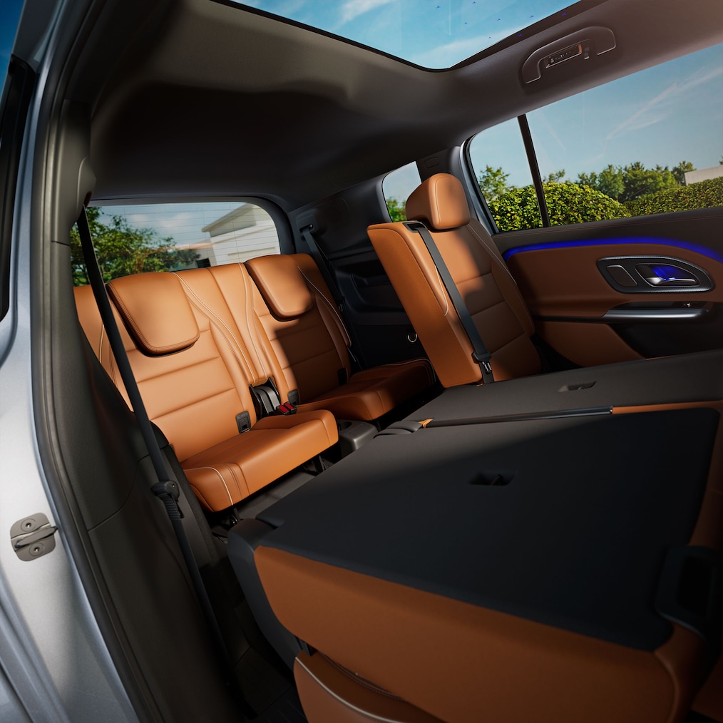 El interior del nuevo GLB eléctrico.