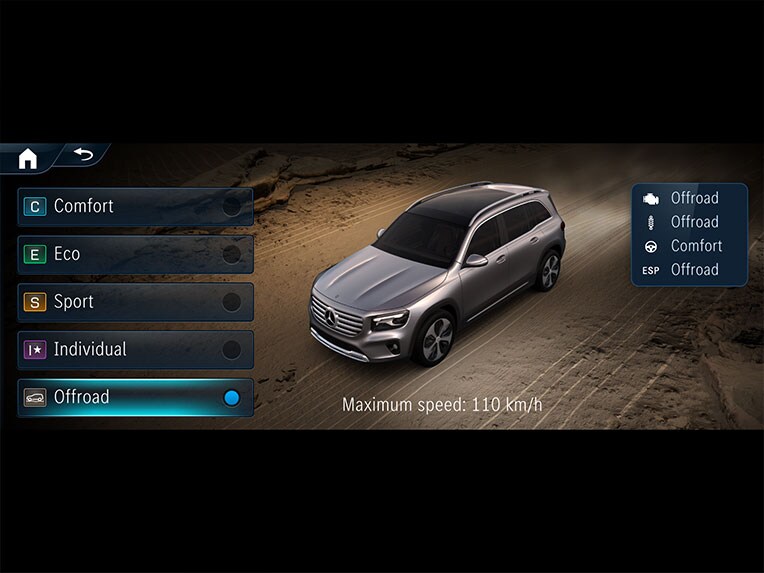 El paquete técnico Offroad en el Mercedes-Benz GLB.