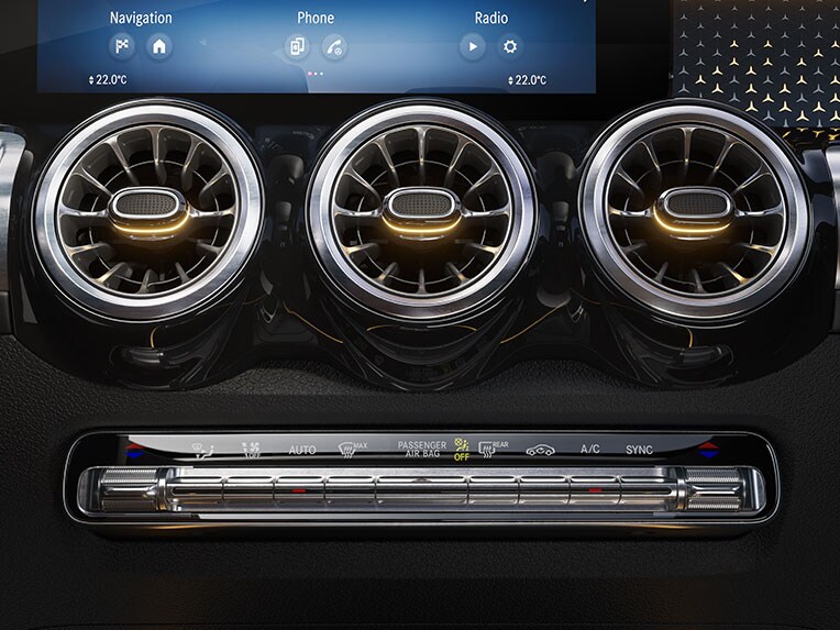 La climatización automática THERMOTRONIC en el GLB de Mercedes-Benz.