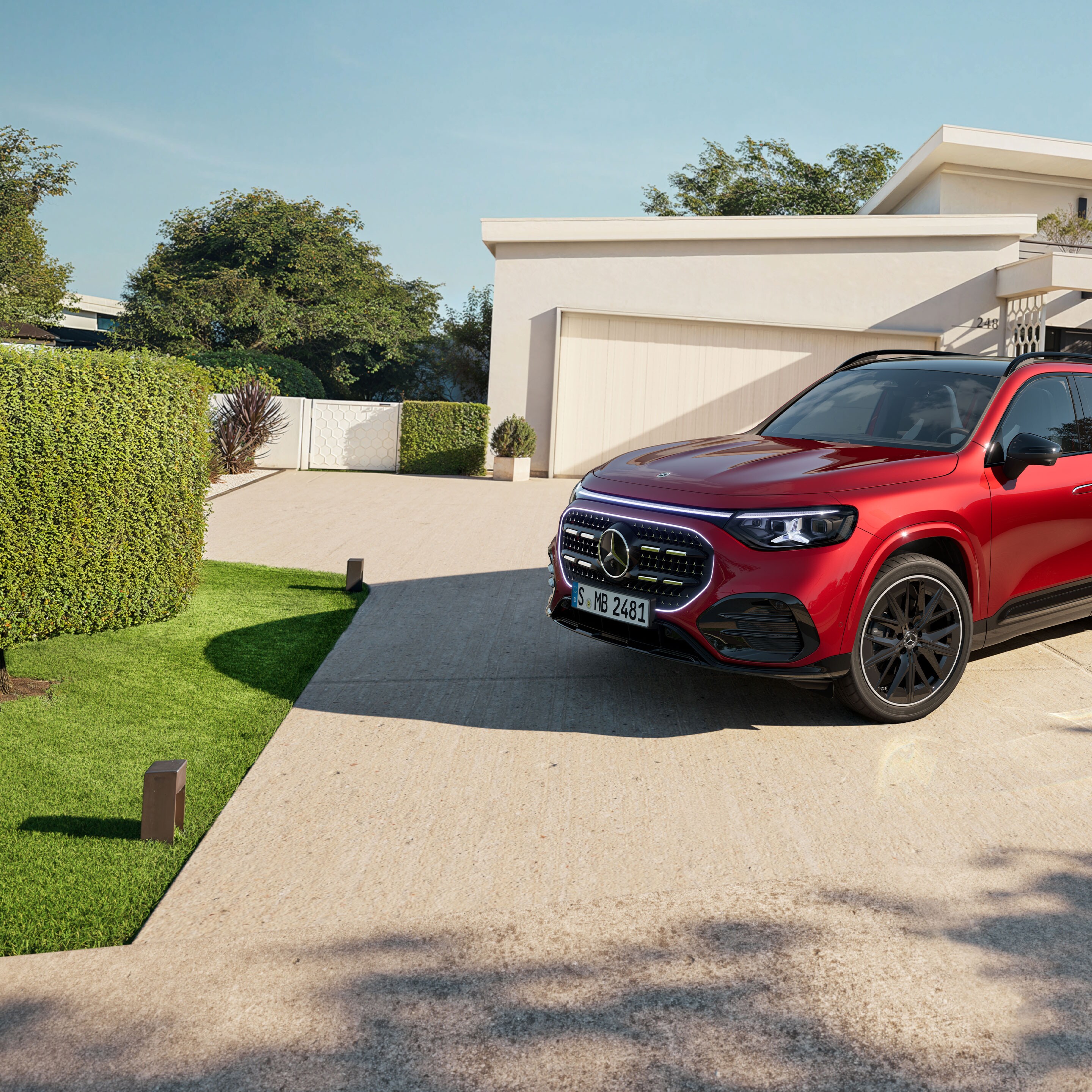 El exterior del GLB completamente nuevo de Mercedes-Benz.