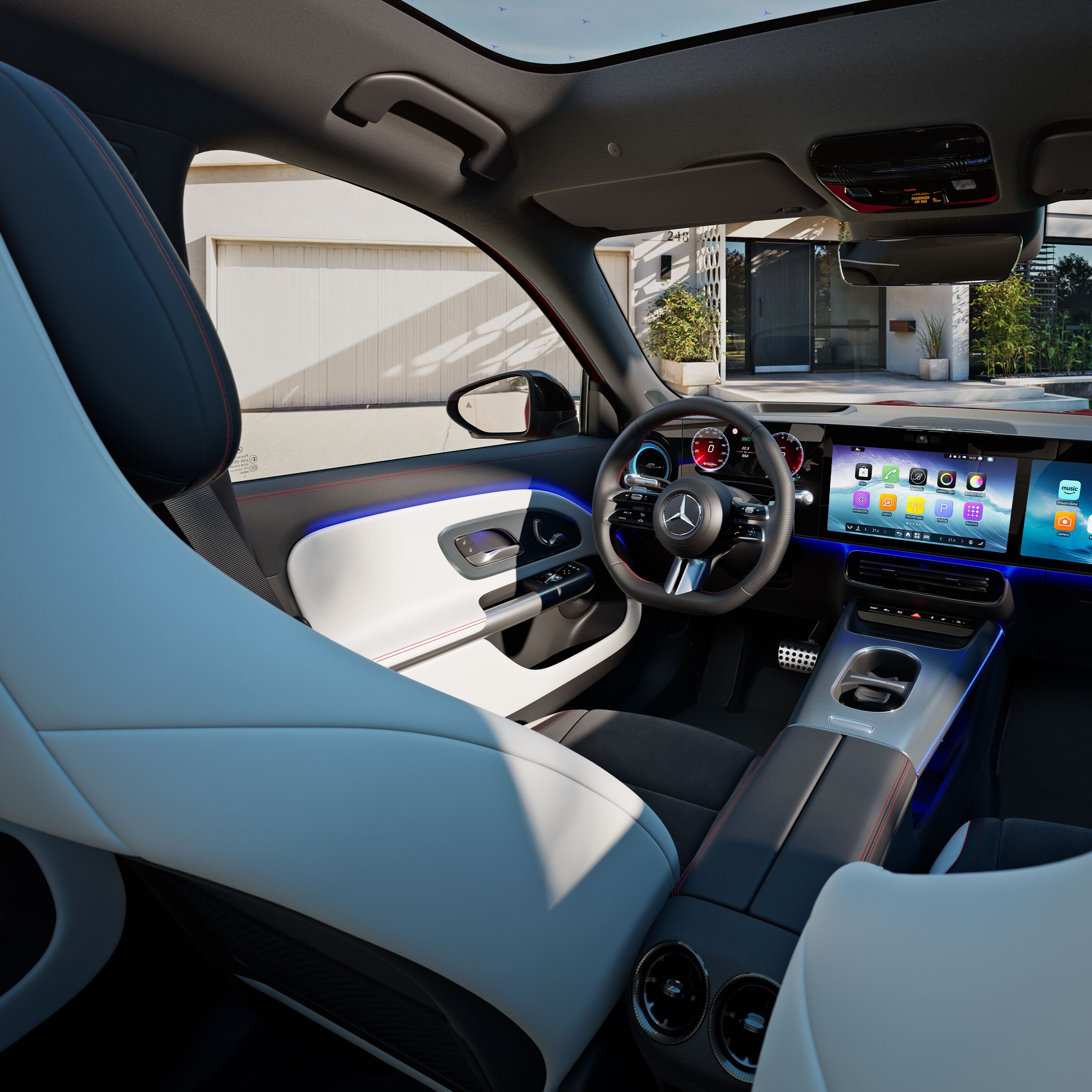 El interior del GLB completamente nuevo de Mercedes-Benz.