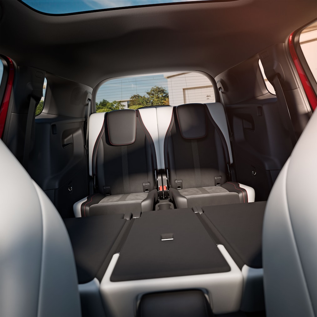 El interior con tercera fila de asientos del Mercedes-Benz GLB.