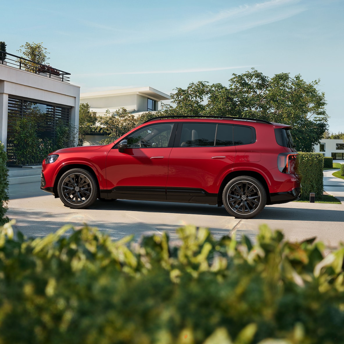 El exterior del GLB de Mercedes-Benz.