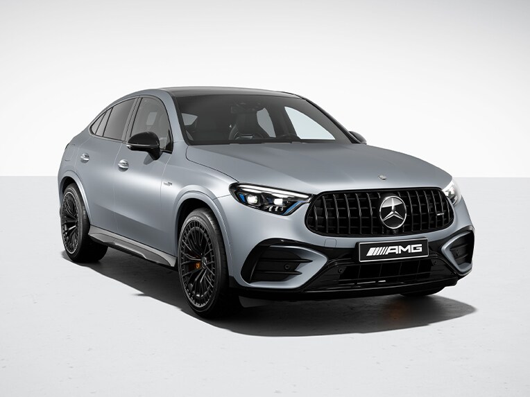 El Mercedes-AMG GLC Coupé con paquete exterior de fibra de carbono AMG.