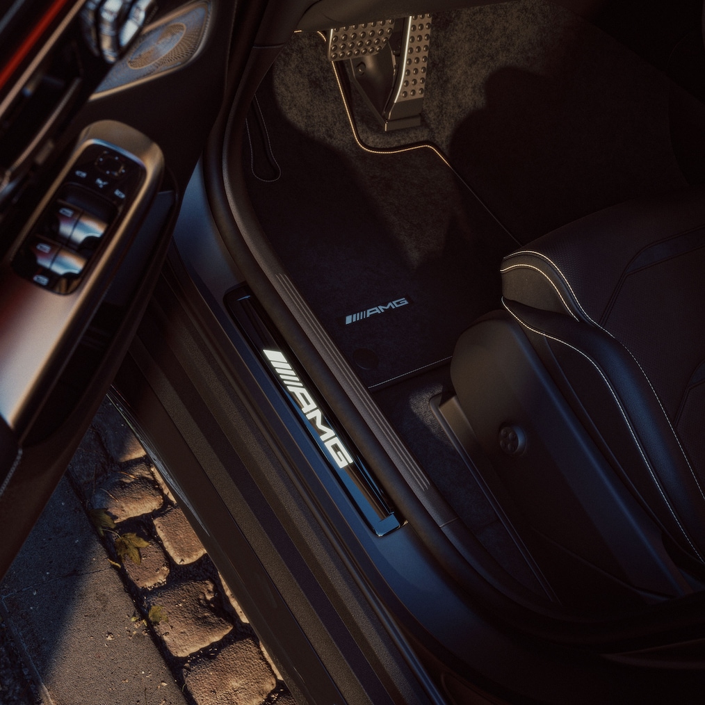 El paquete Golden Accents en el nuevo Mercedes-AMG GLC Coupé.