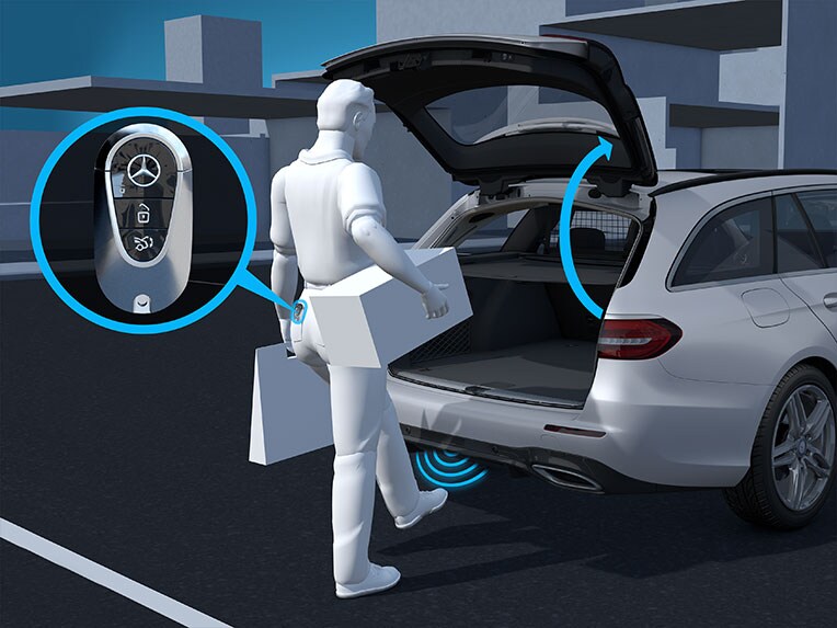 Cómo funciona HANDS-FREE ACCESS en el Mercedes-Benz GLC Coupé.