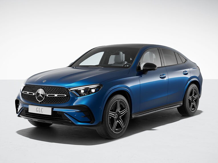 El Mercedes-Benz GLC Coupé con la línea de equipamiento AMG Line y el paquete Night.