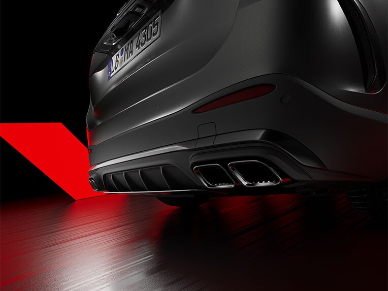 Real Performance Sound (interruptor o pantalla táctil) en el Mercedes-AMG GLC.