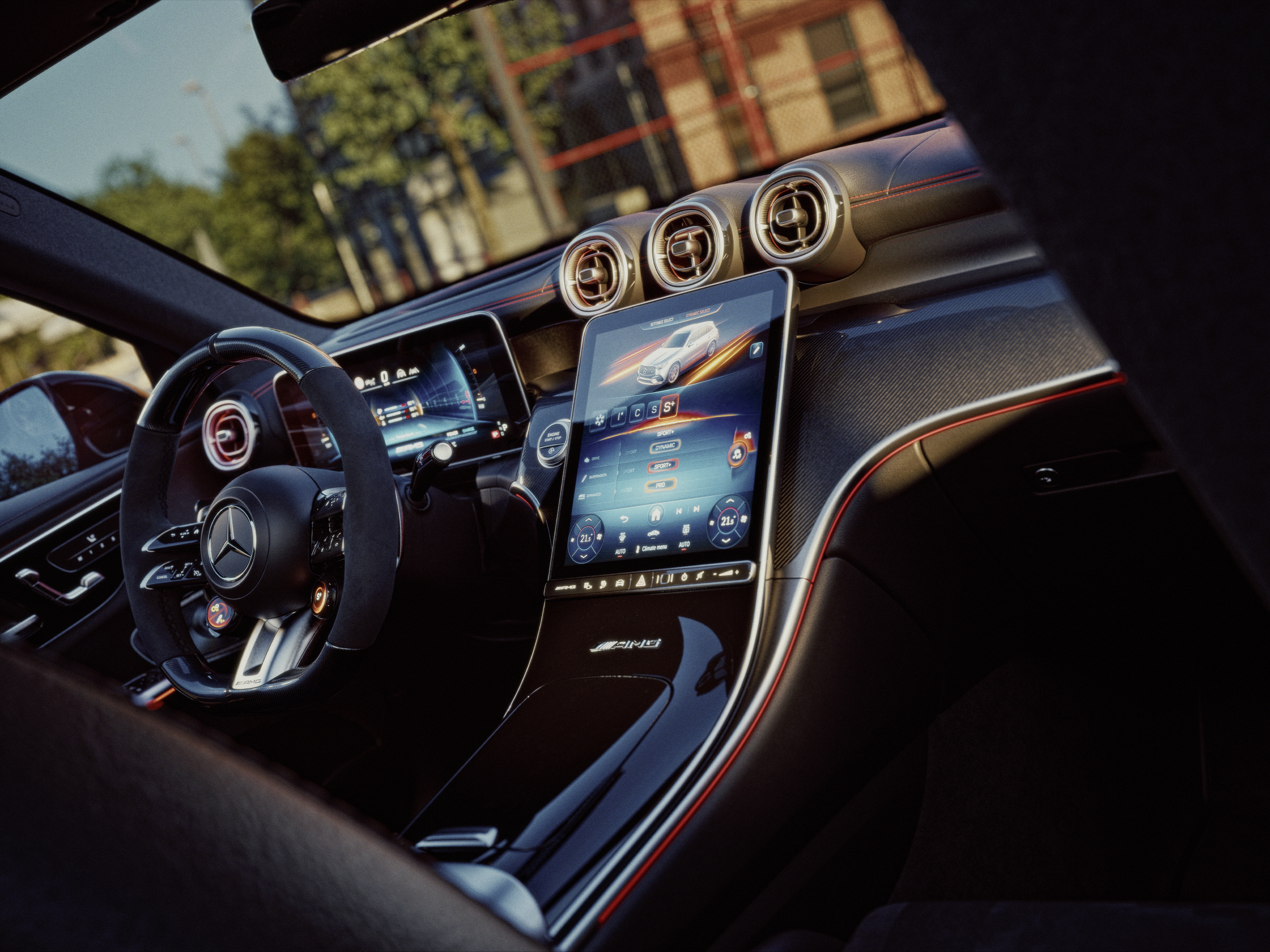 Interior | GLC | Mercedes-AMG El interior del nuevo Mercedes-AMG GLC SUV.