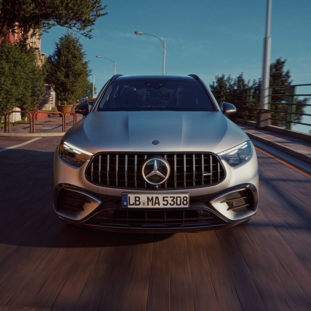 El frontal del nuevo Mercedes-AMG GLC SUV.