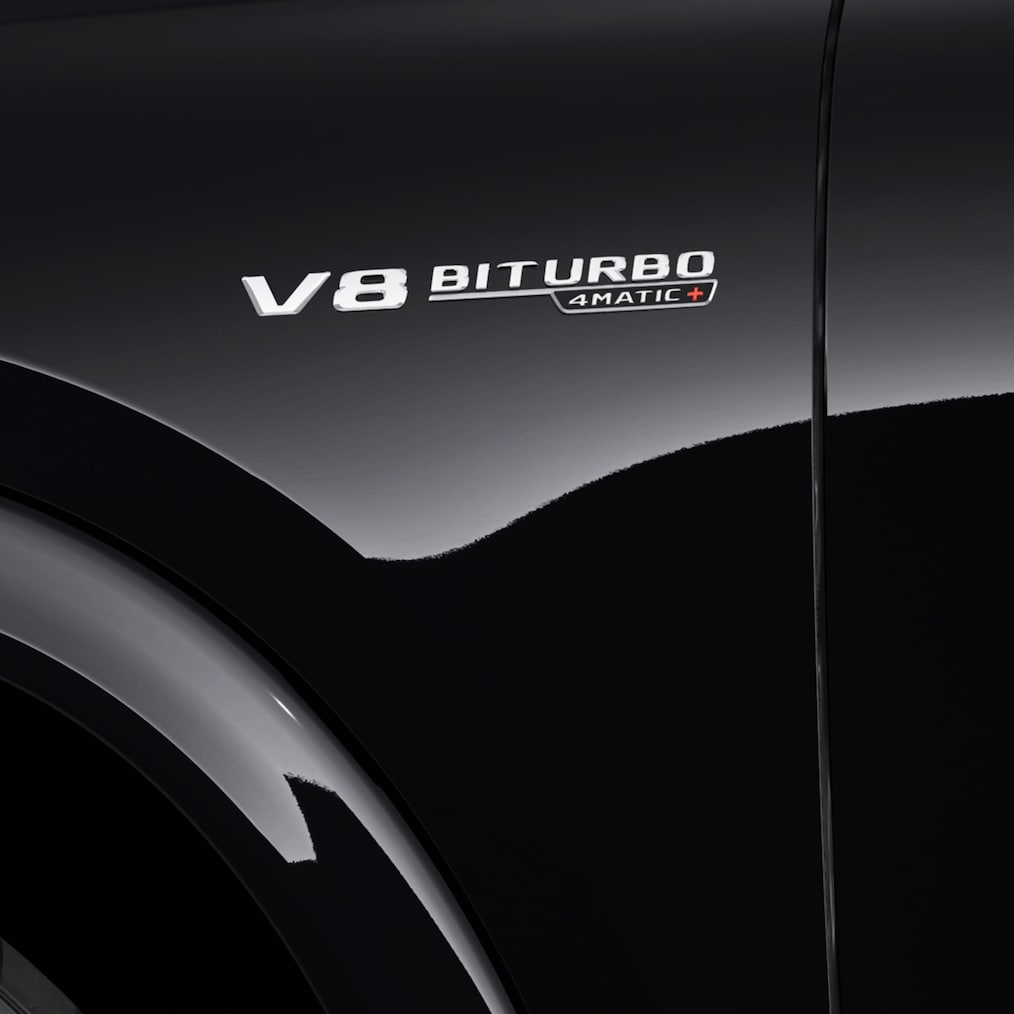 El motor V8 AMG de 4,0 litros en el Mercedes-AMG GLE 63 S Coupé.