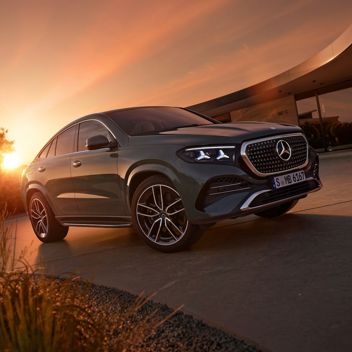 El exterior deportivo del nuevo GLE Coupé de Mercedes-Benz..