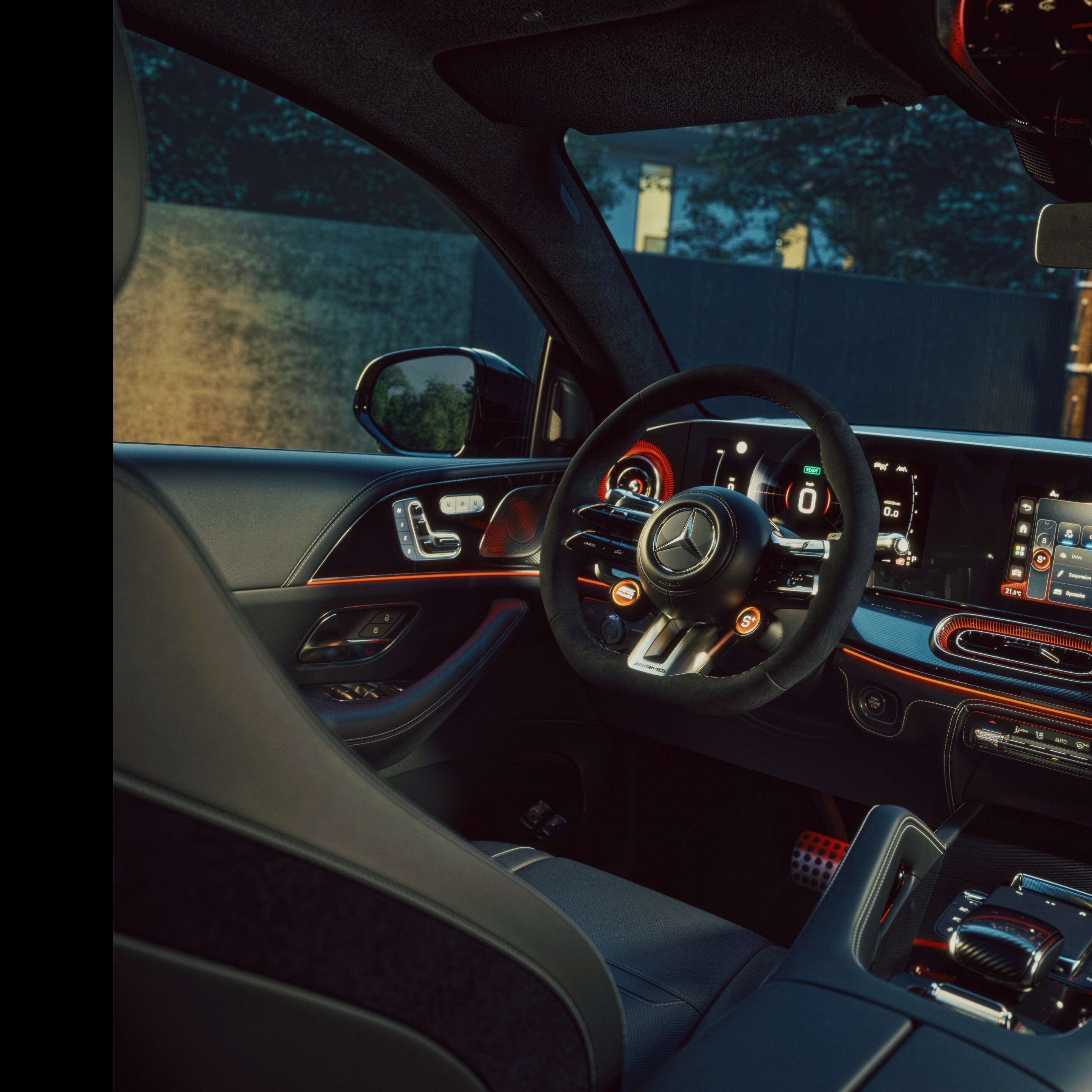 El interior del nuevo Mercedes-AMG GLE Coupé.