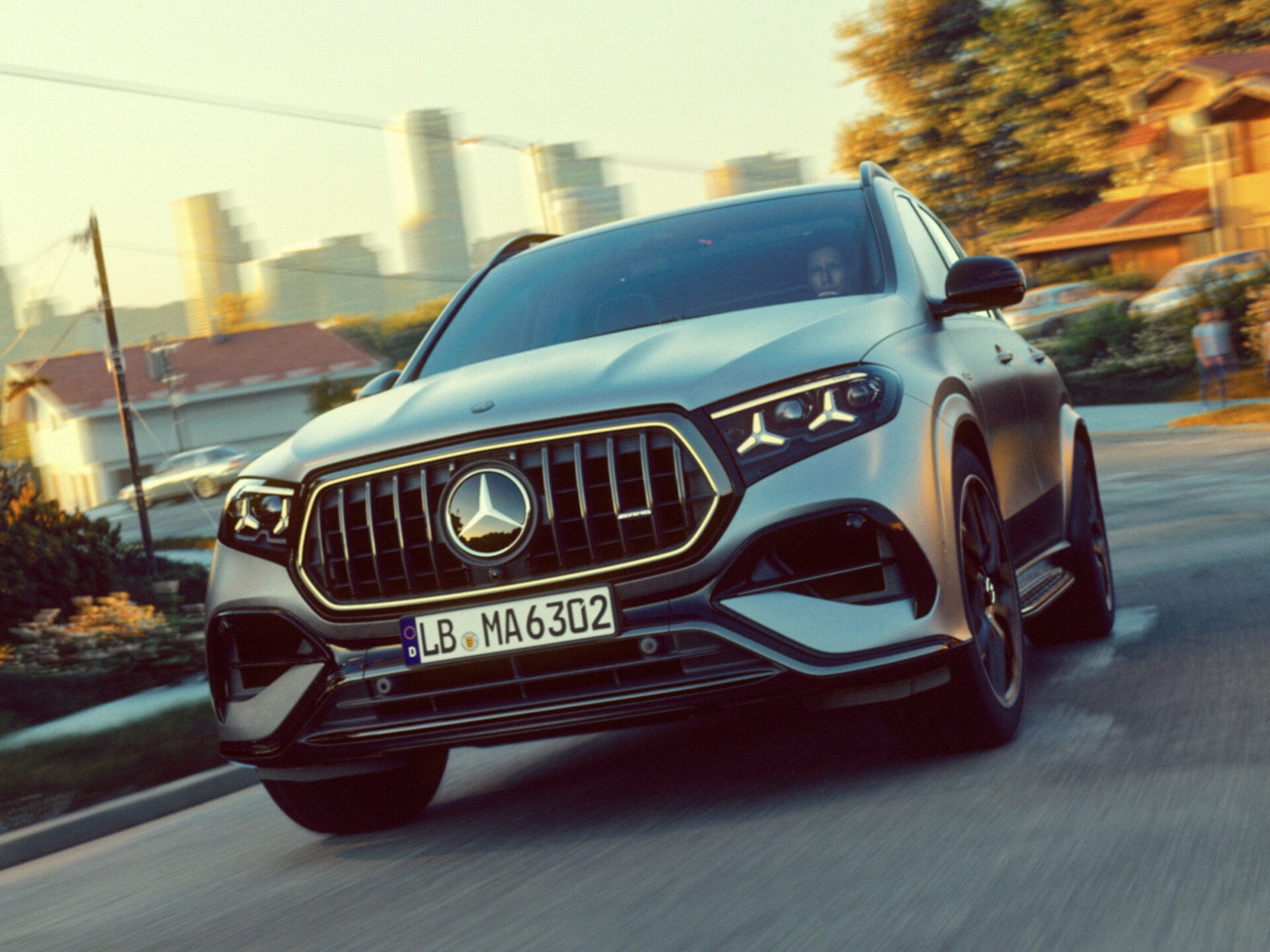 El nuevo diseño frontal del Mercedes-AMG GLE 63 S SUV.