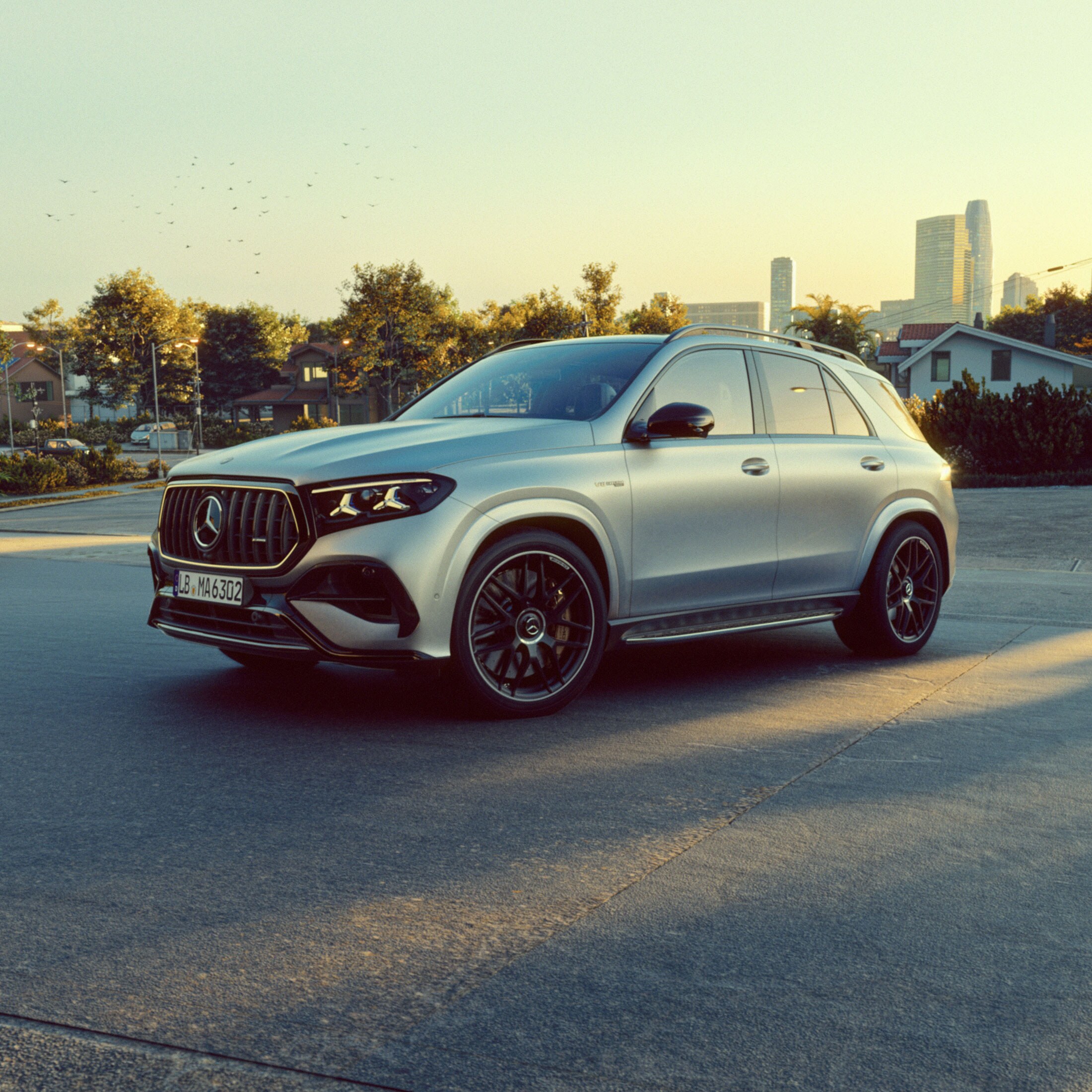 visual lateral del nuevo Mercedes‑AMG GLE en color gris