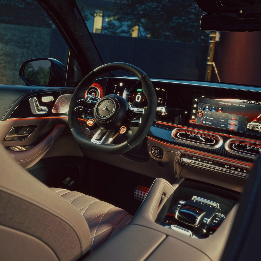 Los asientos AMG en el GLE 53 4MATIC+ de Mercedes-AMG.