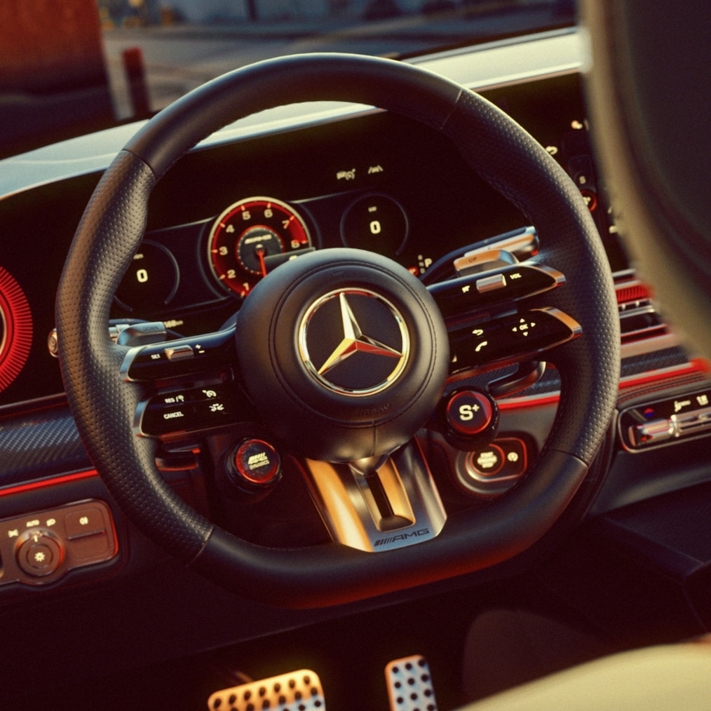 El volante del GLE 63 de Mercedes-AMG.