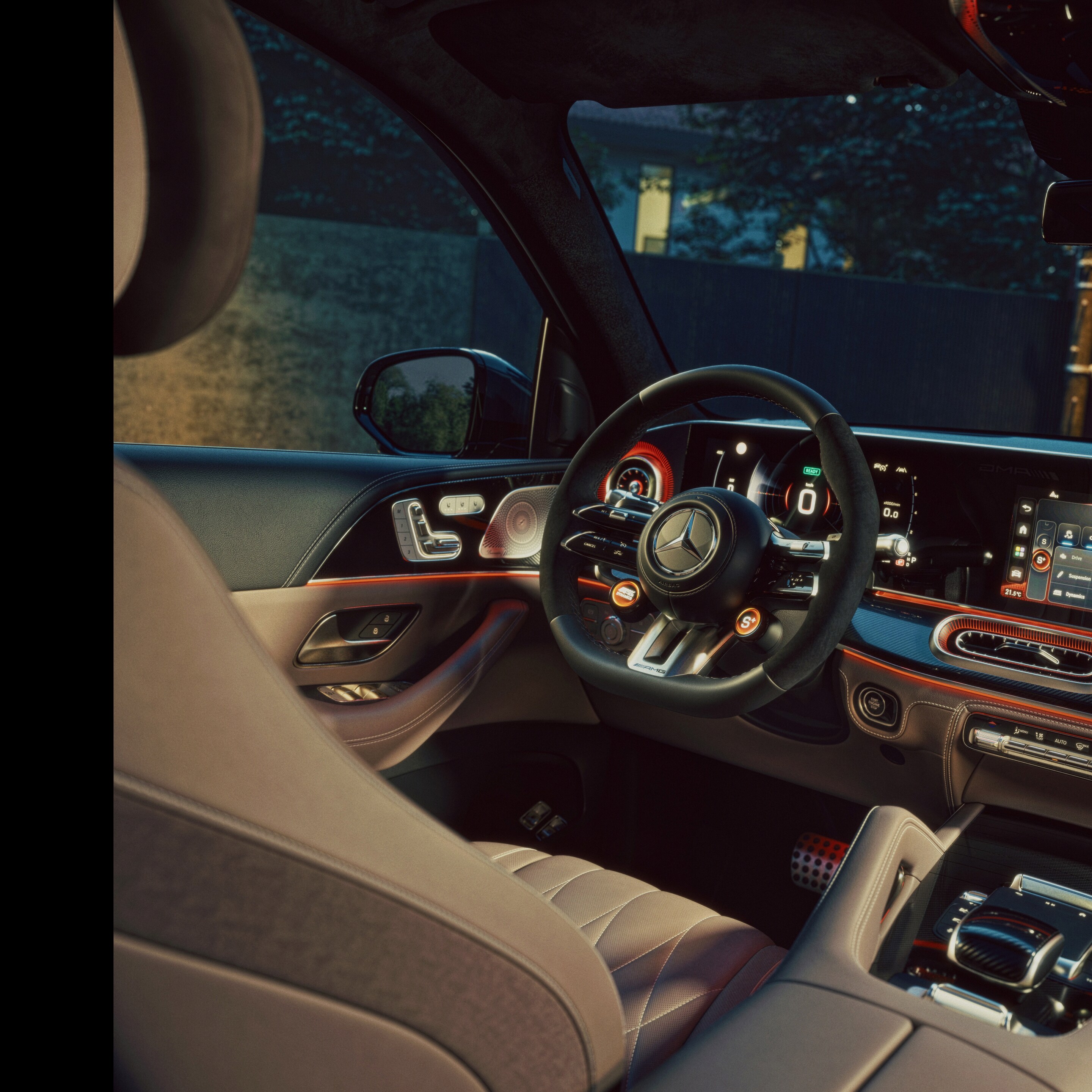 El interior del nuevo Mercedes-AMG GLE.