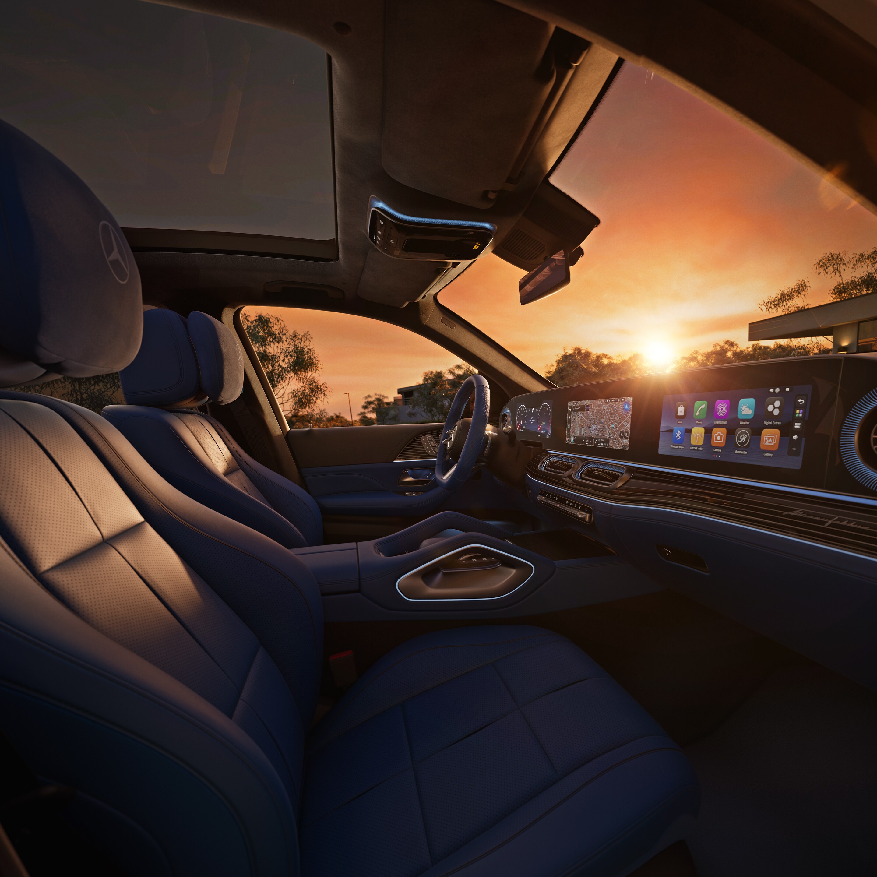 El interior del nuevo GLE.