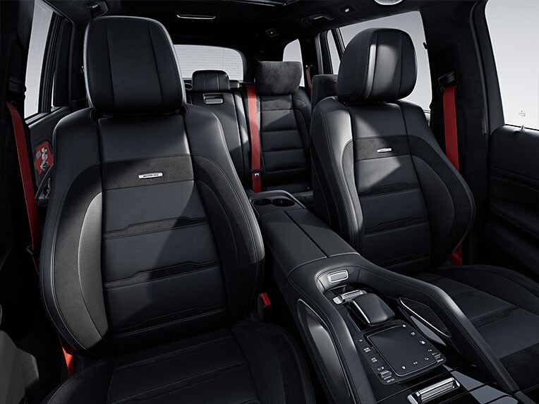 Tapizado de cuero napa AMG exclusivo en el GLS 63 4MATIC+ de Mercedes-AMG.