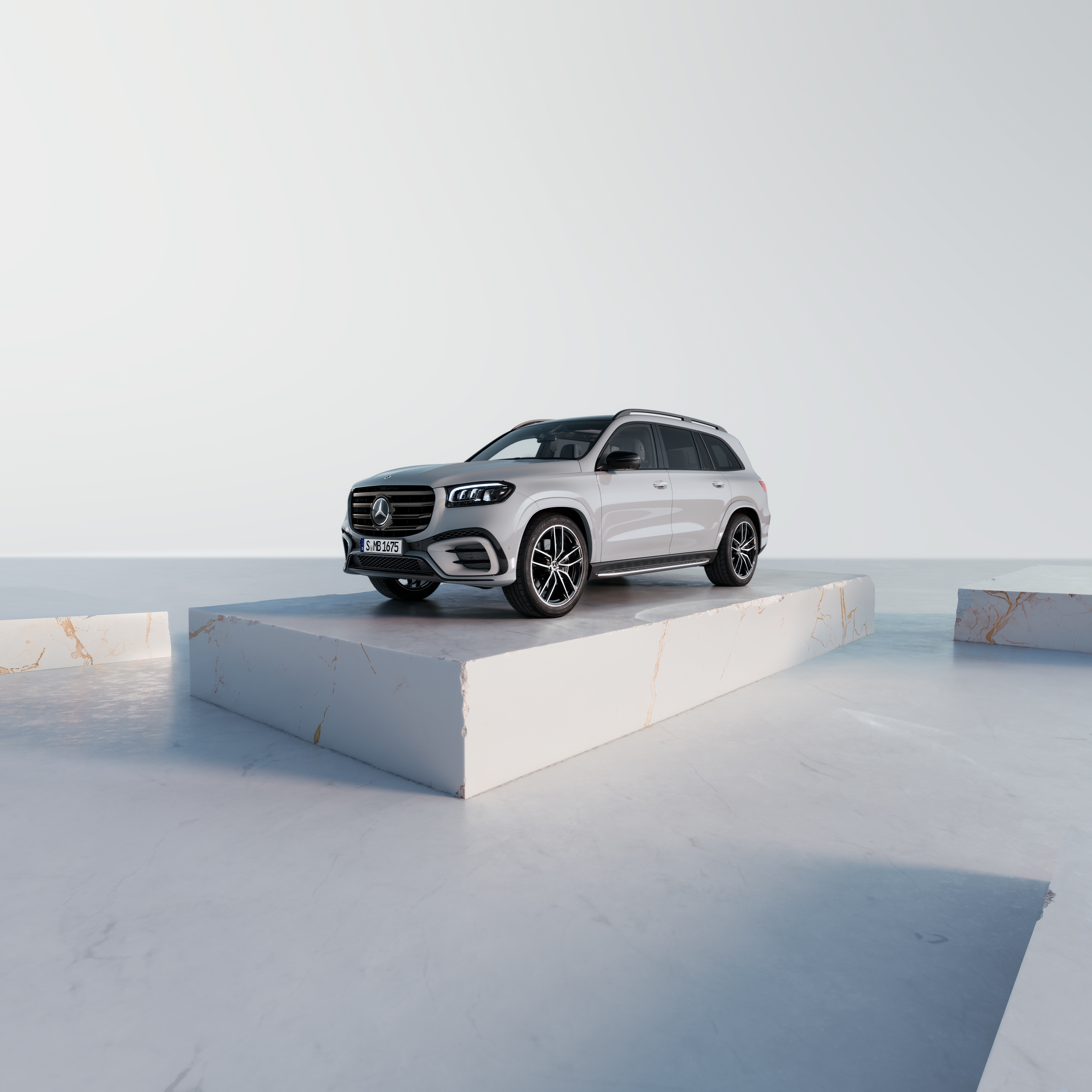 GLS | Mercedes-Benz La imagen muestra un GLS gris de Mercedes-Benz