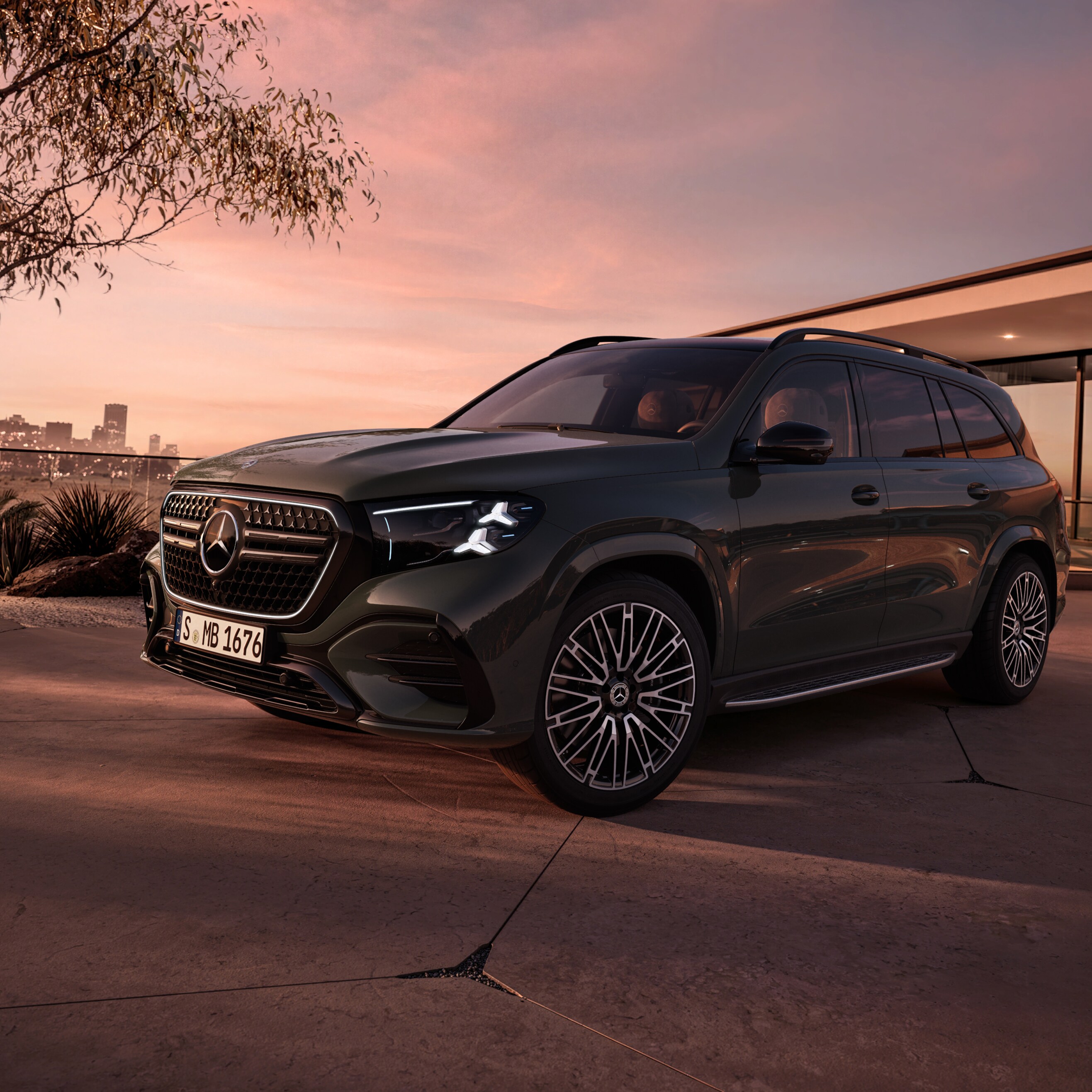El exterior del nuevo GLS de Mercedes-Benz.