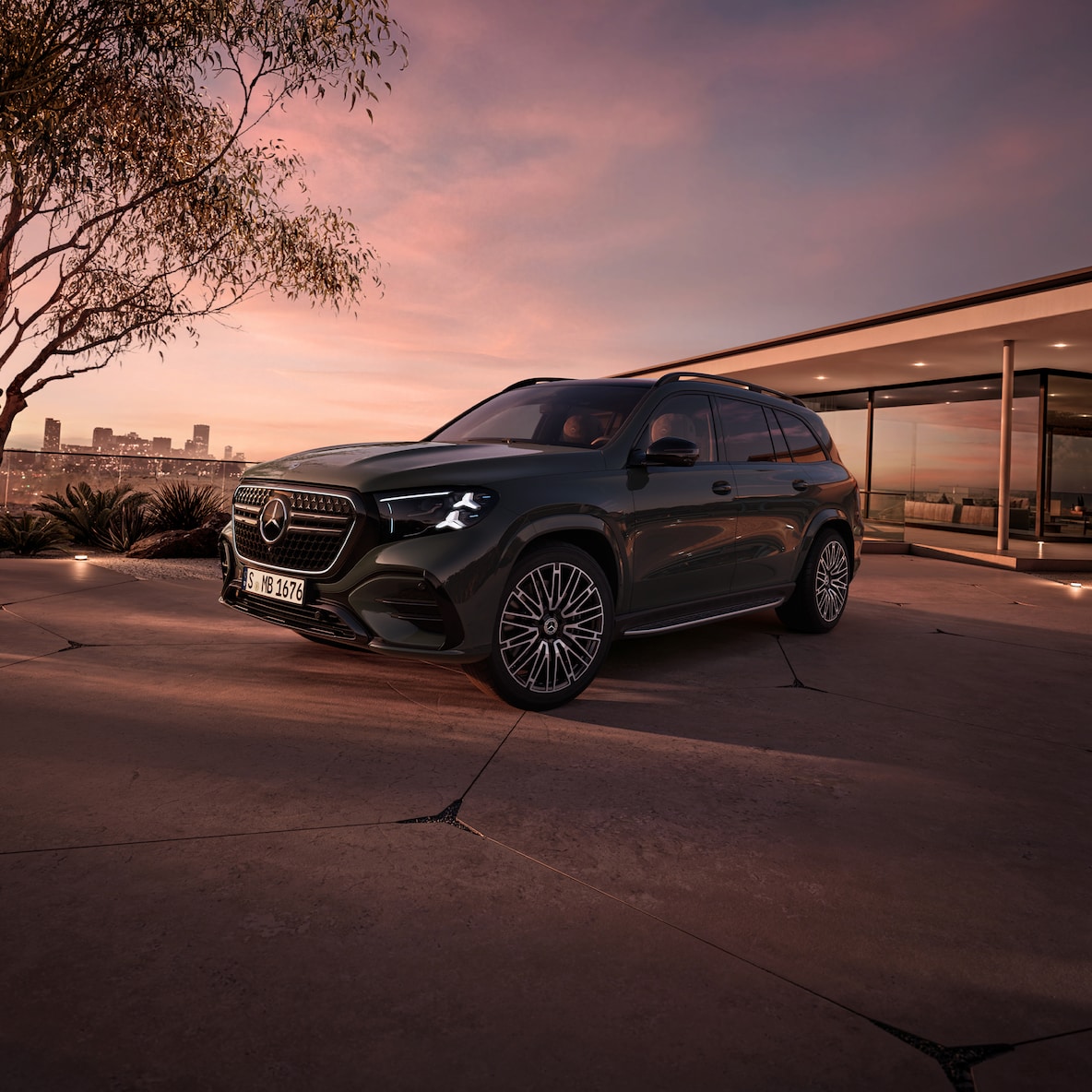 Exterior del GLS de Mercedes-Benz.