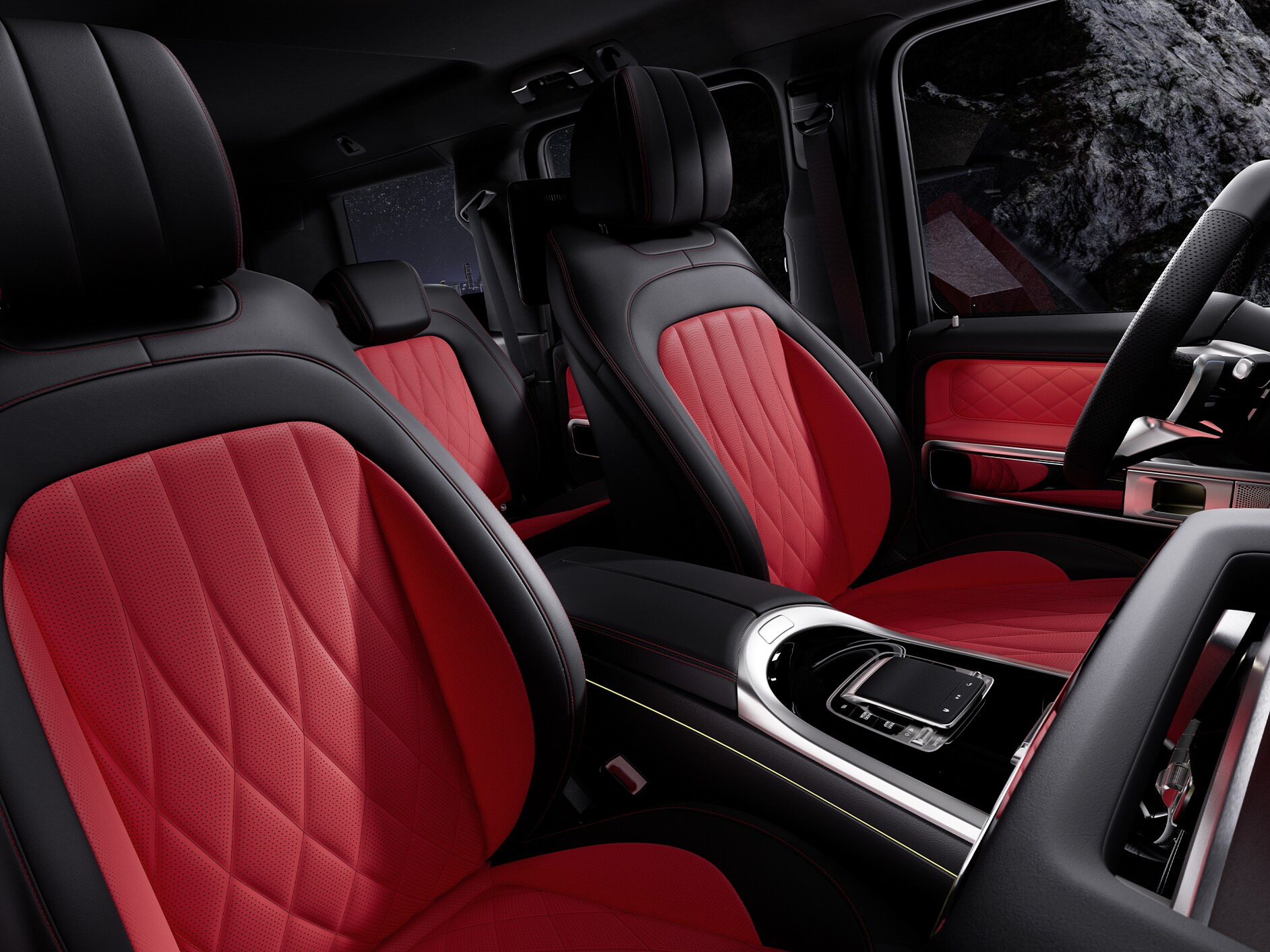 El interior del Mercedes-Benz Clase G.