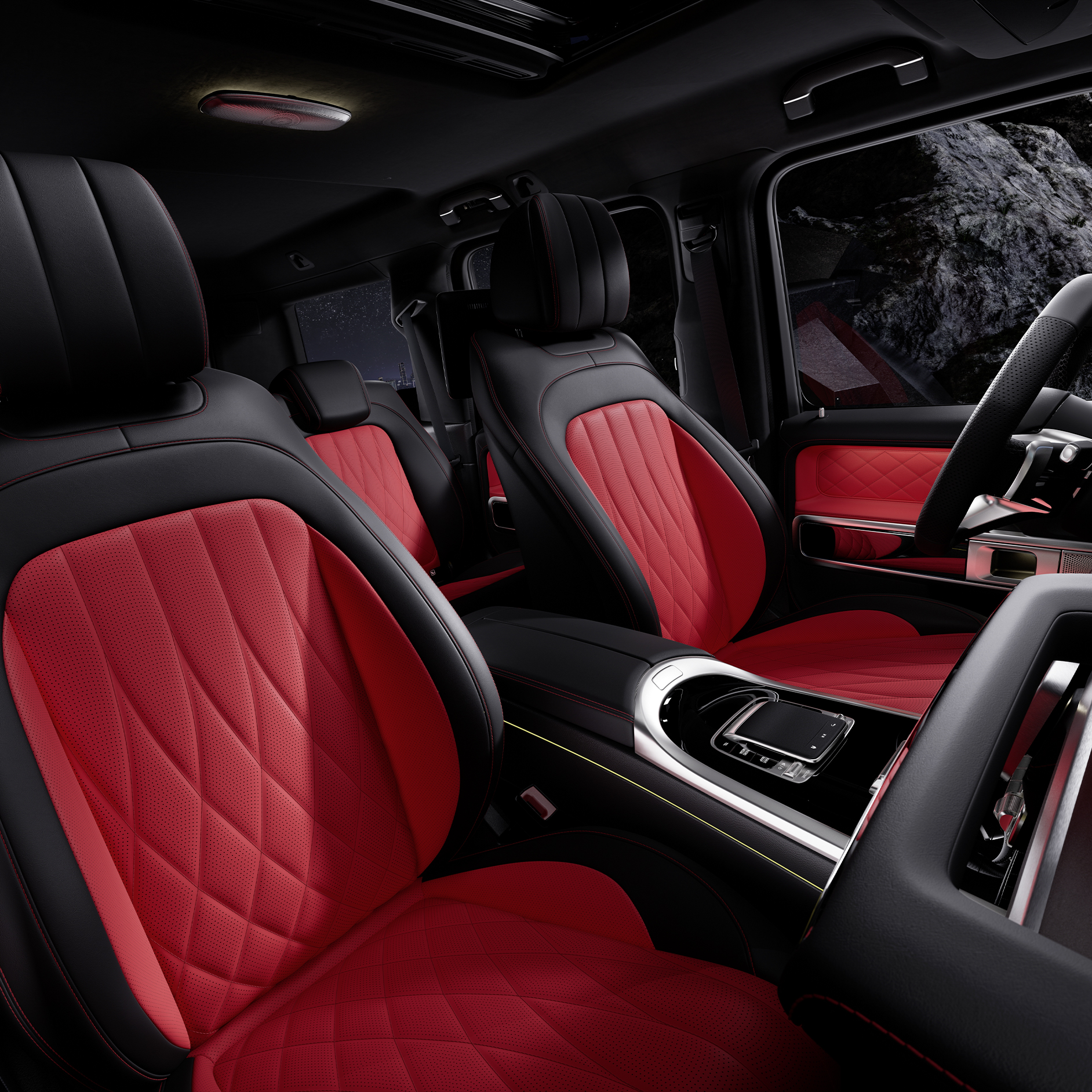 Interior | Área de la marca del Clase G | Mercedes-Benz El interior del Mercedes-Benz Clase G.