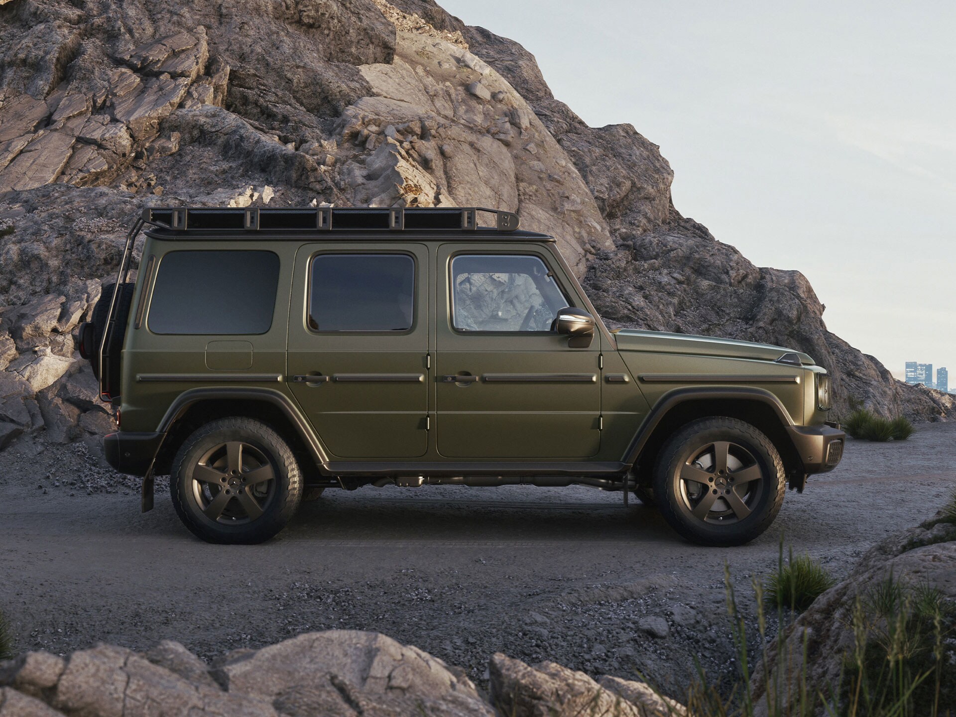 El exterior del Mercedes-Benz Clase G.