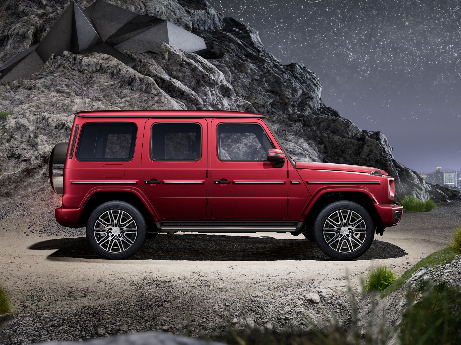 El exterior del Mercedes-Benz Clase G.