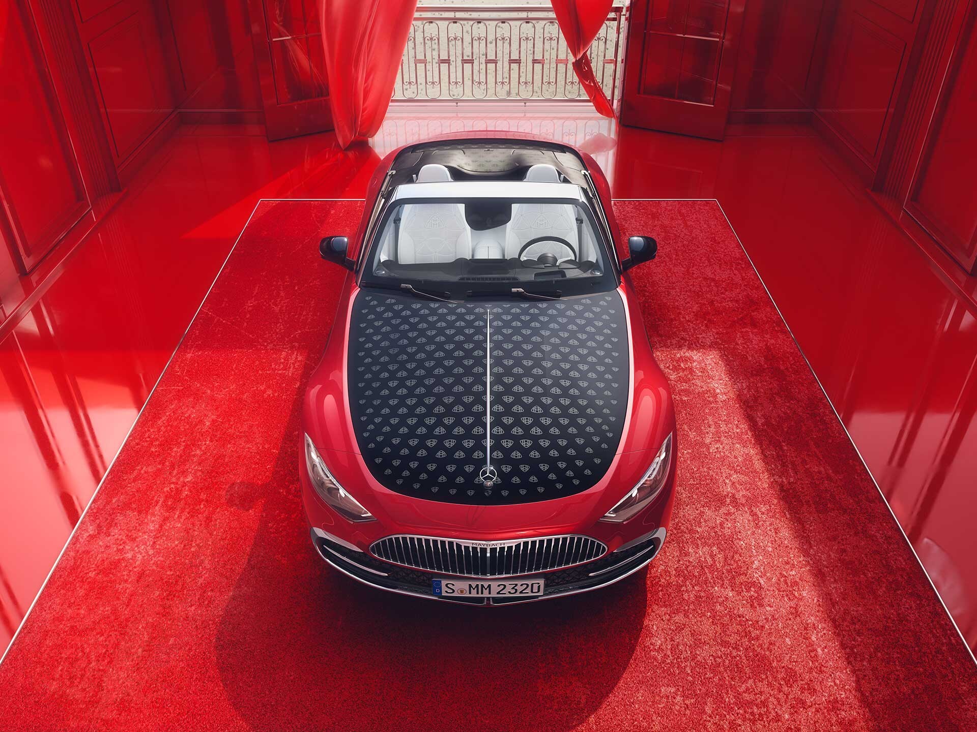 Vista frontal del Mercedes-Maybach SL 680.