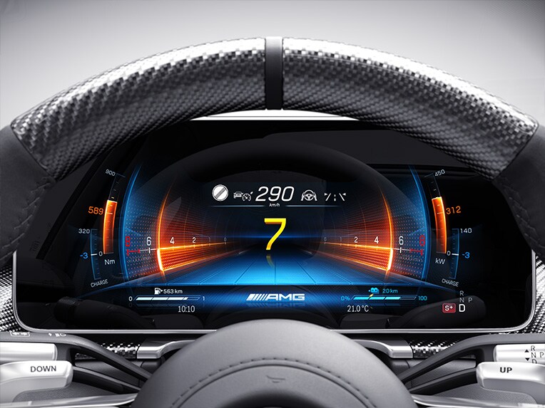 El paquete AMG Driver del Mercedes-AMG S 63 E PERFORMANCE Berlina.