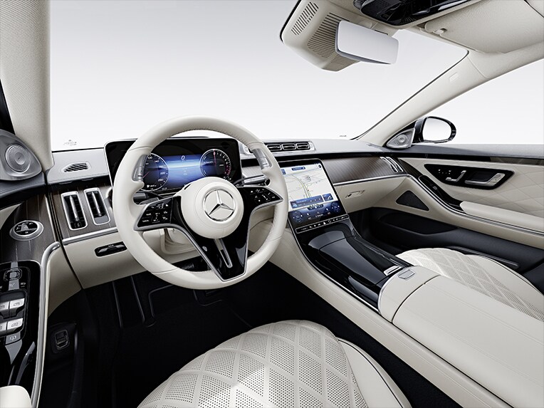 El interior del Mercedes-Benz Clase S Berlina.