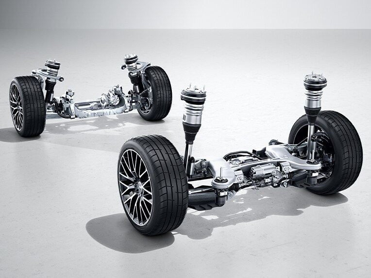La suspensión neumática AIRMATIC en el Mercedes-Benz Clase S Berlina.