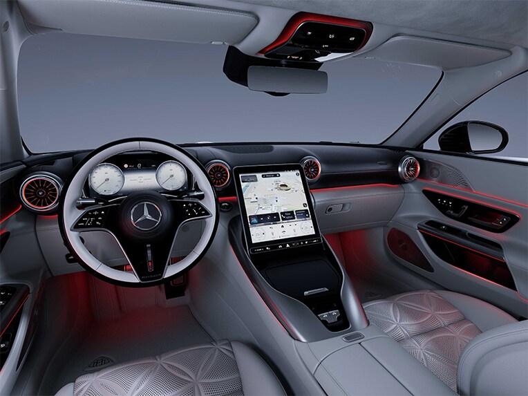 La iluminación de ambiente del Mercedes-Maybach SL 680.
