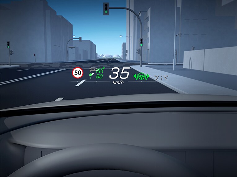 El Head-up Display del Mercedes-Maybach SL 680.