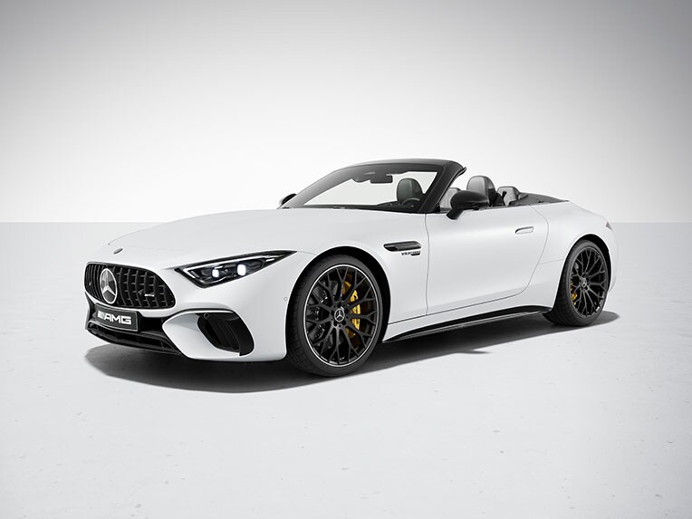 Exterior del Mercedes-AMG SL Roadster con paquete AMG Night II.