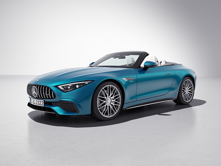 El exterior del Mercedes-AMG SL Roadster con paquete de diseño exterior V8.
