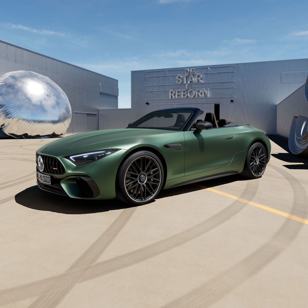 Vista lateral del exterior del Mercedes-AMG SL 63 S E PERFORMANCE.