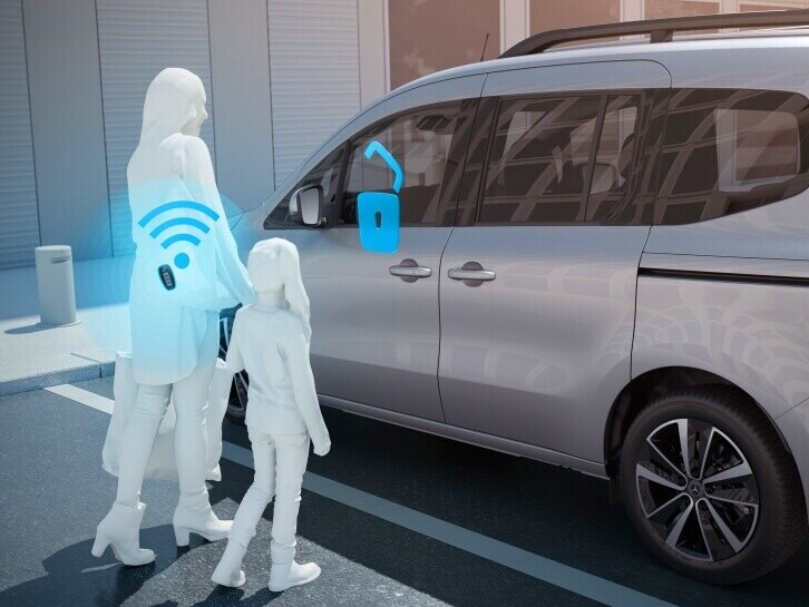 El sistema de apertura sin llave KEYLESS-GO para la Clase T.
