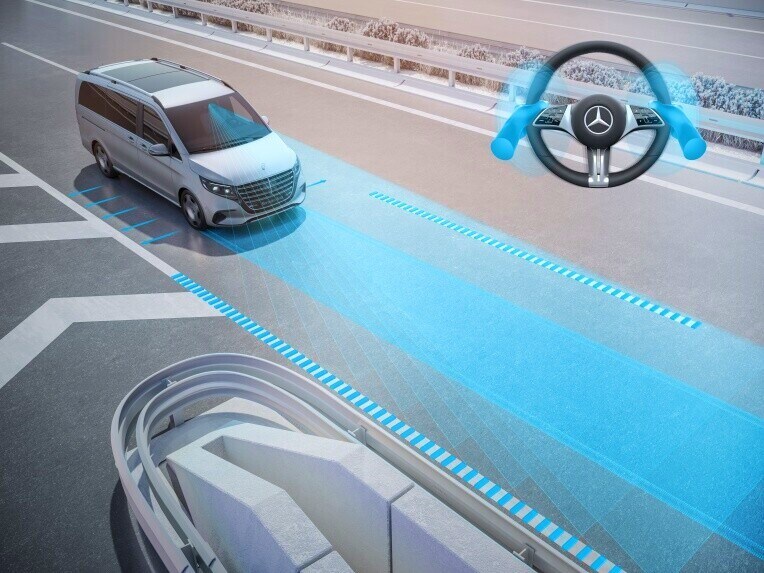 Experimenta el apoyo inteligente de los modernos sistemas de asistencia a la conducción en interacción.