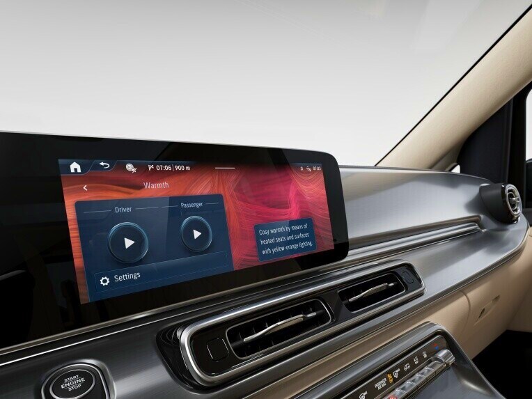 ENERGIZING COMFORT en la Clase V de Mercedes-Benz.