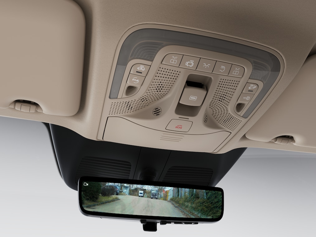 El retrovisor interior digital en la Clase V Marco Polo HORIZON.